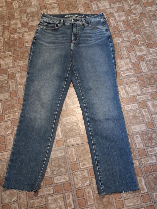 Eddie Bauer Denim - Eddie Bauer Medium Blue Women's Straight-Leg Jeans